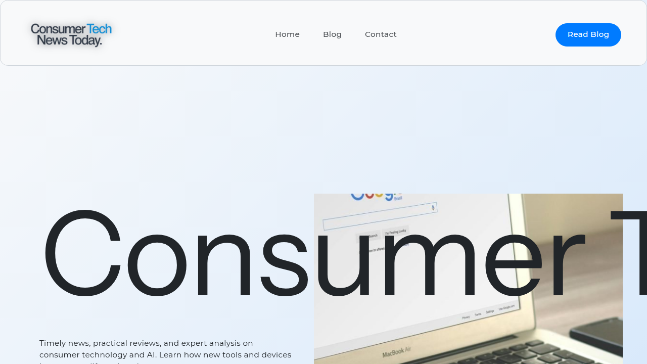 The homepage of Consumer Tech News Today, a resource for guides and information on personalizing Galaxy devices.