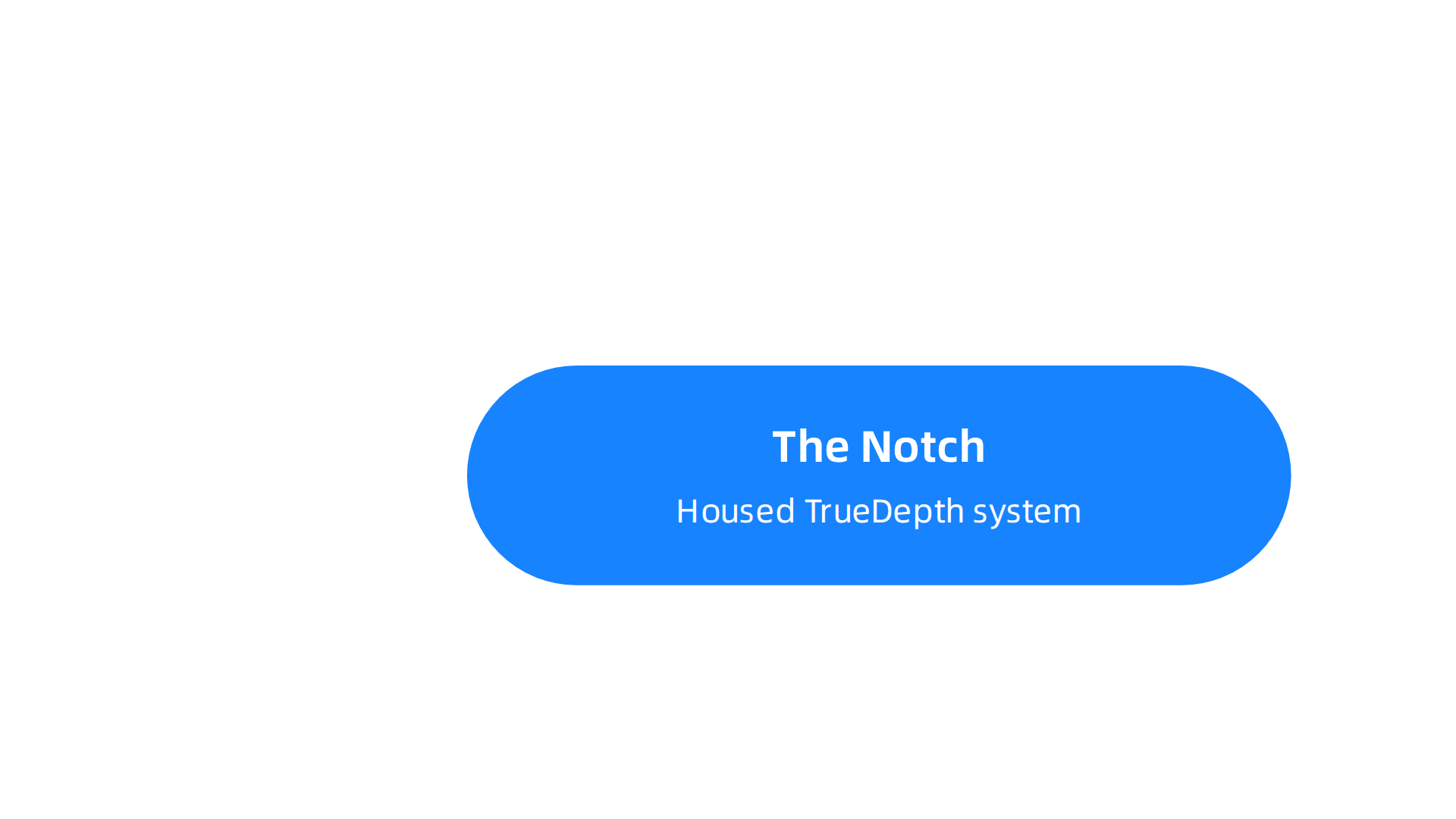 Highlighting the purpose and impact of the iPhone X's notch and OLED screen technology.