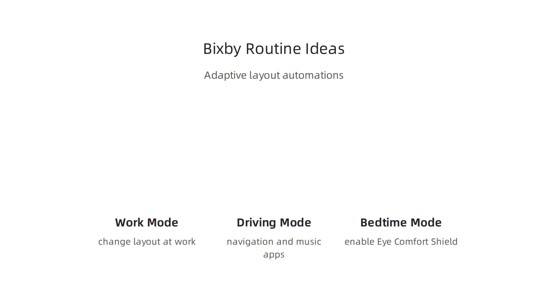 Discover practical Bixby Routine examples to automate your Samsung device's layout based on your daily activities.