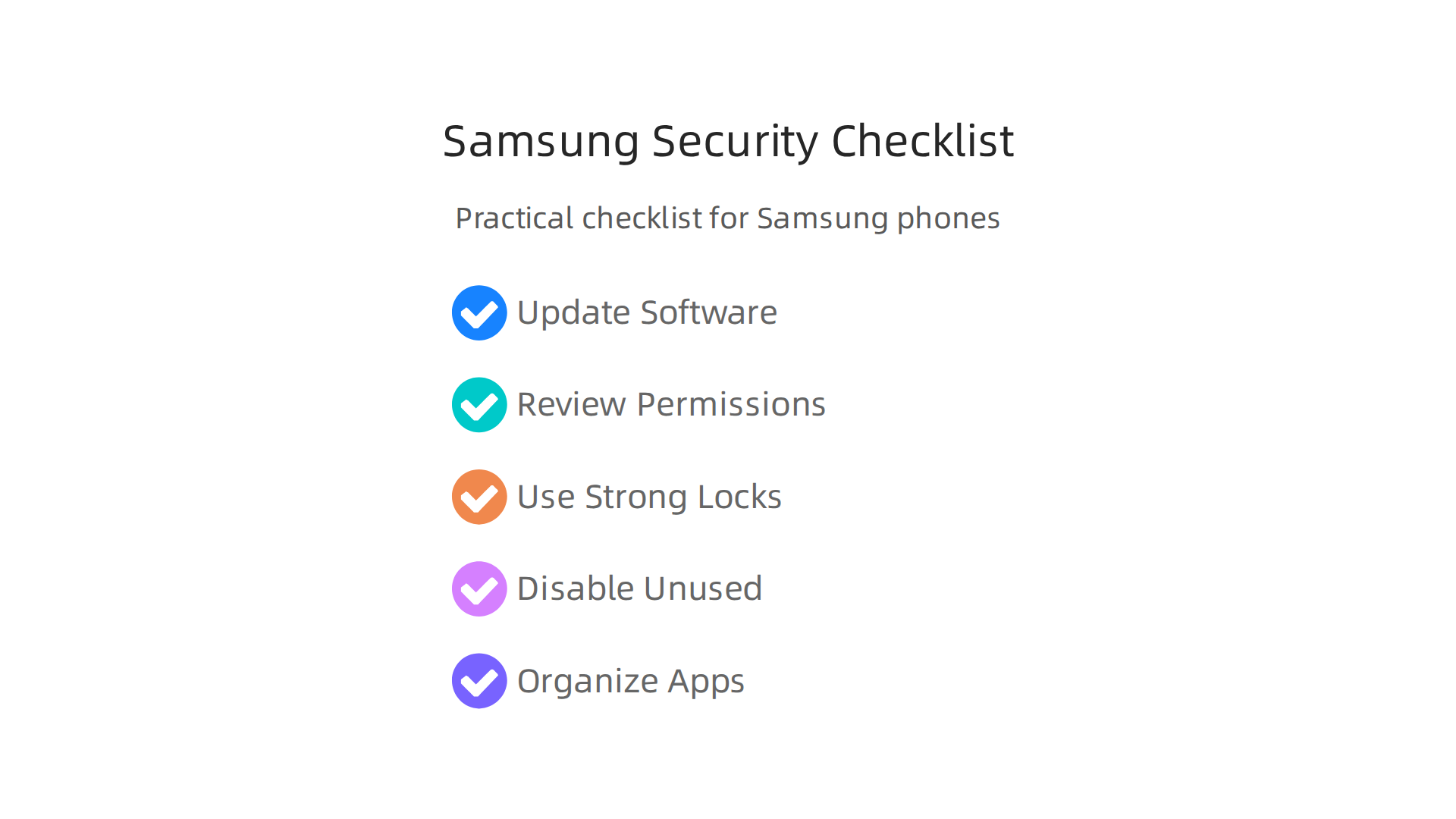 A practical checklist for maintaining a secure and private digital life on Samsung smartphones.