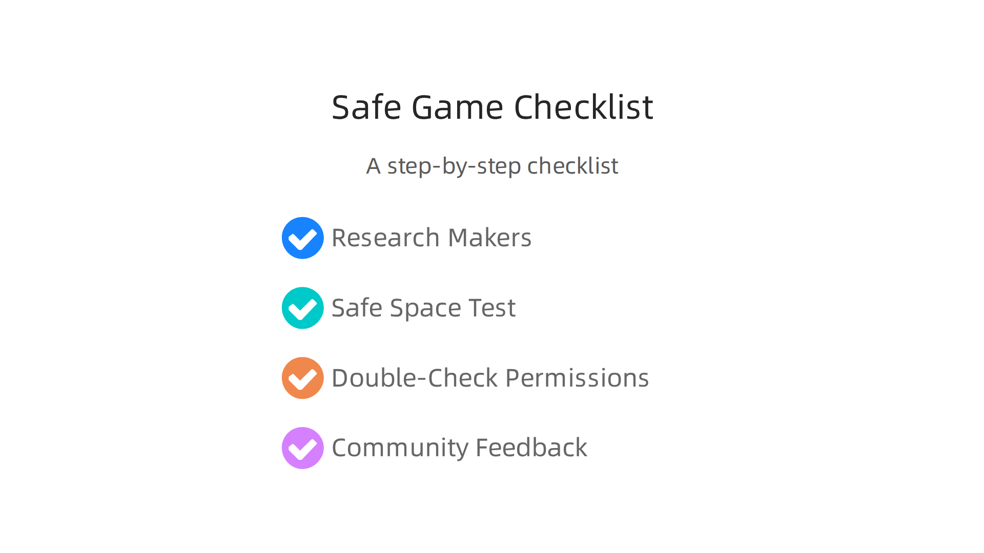 A step-by-step checklist for safely testing and evaluating new or less-known games.