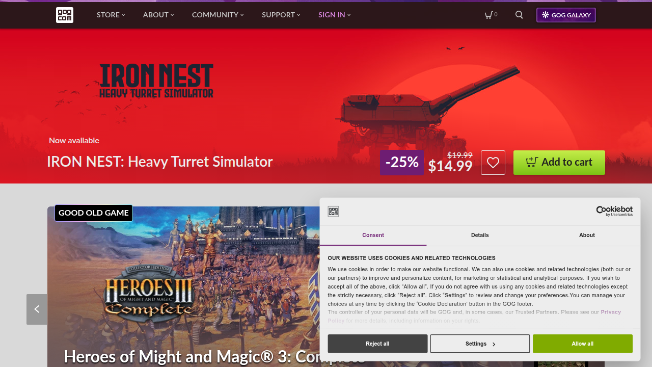 GOG.com offers a curated selection of games, often with a focus on DRM-free titles and indie discoveries.