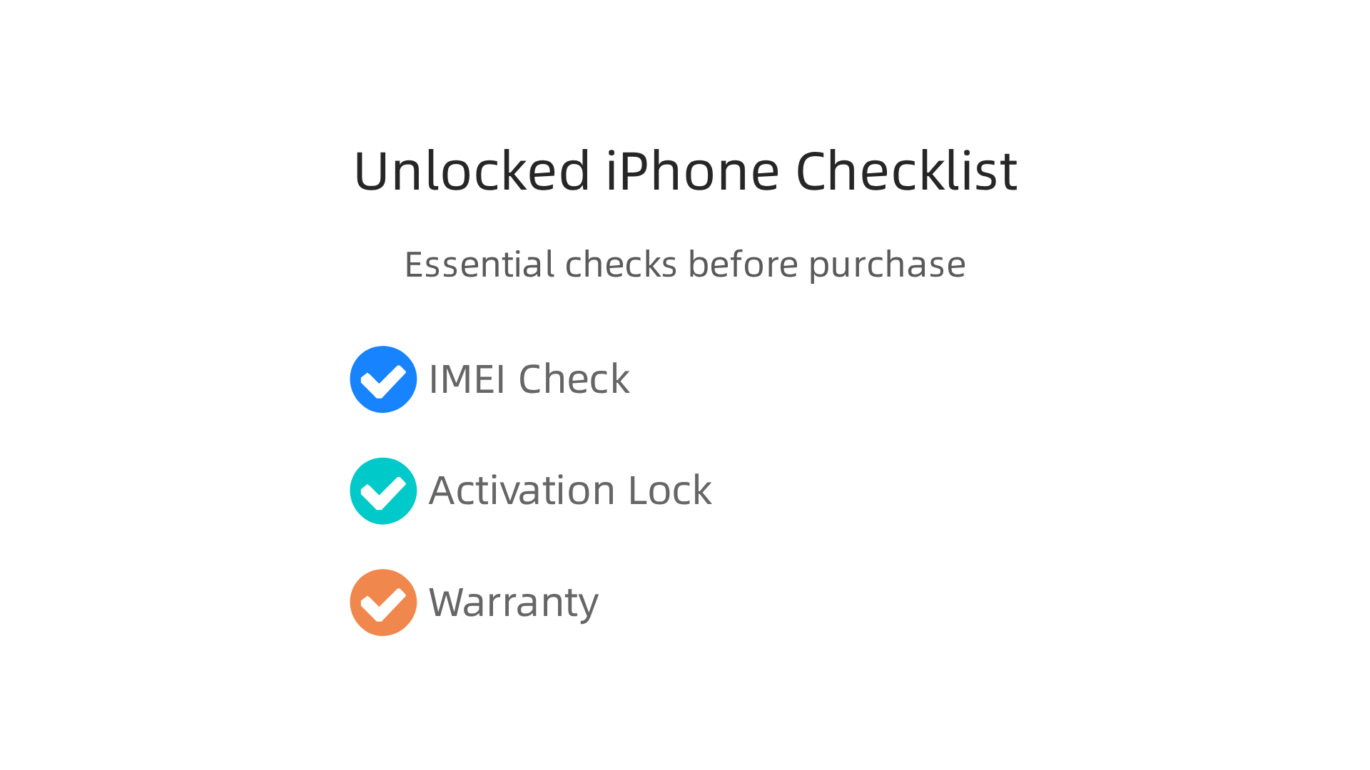 Essential checks to perform before purchasing an unlocked iPhone 15 Pro Max.